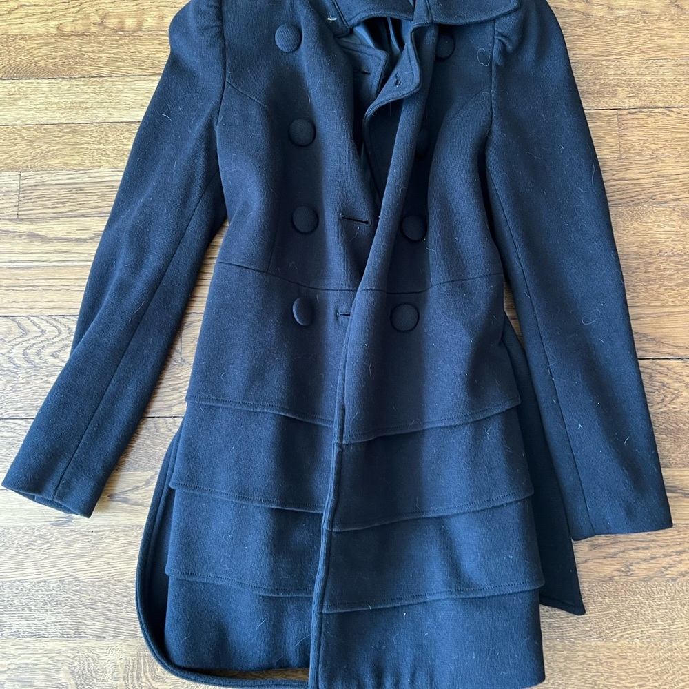 Inc. peplum peacoat